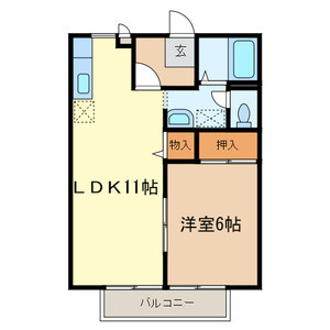 【間取り】 | ハッピータウンB棟