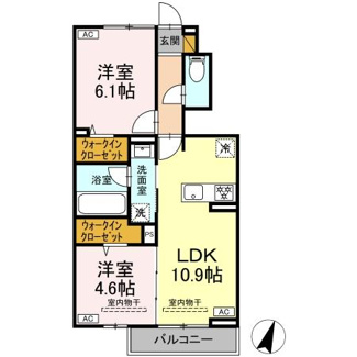 【間取り】 | （仮称）高谷3丁目D-ROOM