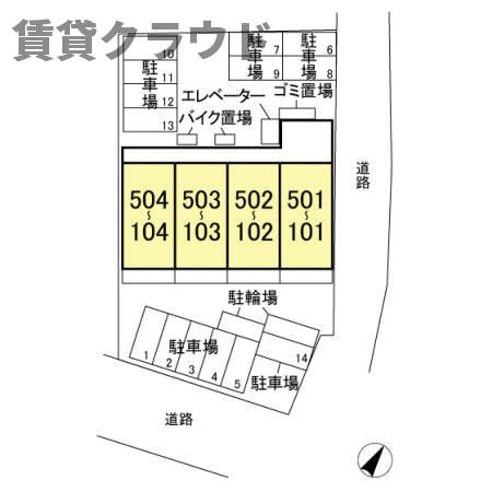 エスポワール蘇我の区画図