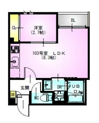 ＧＲＡＮＤＴＩＣ－ＳＭＡＲＴ南千葉の間取り