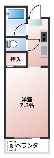 【間取り】 | ウォンザハイムＢ棟