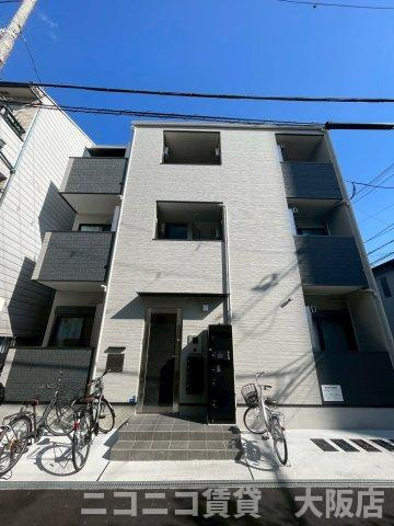 大阪市西淀川区野里２丁目のアパートの外観