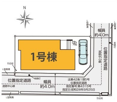杉並区上井草3丁目 西武新宿線 上井草駅 新築戸建の区画図