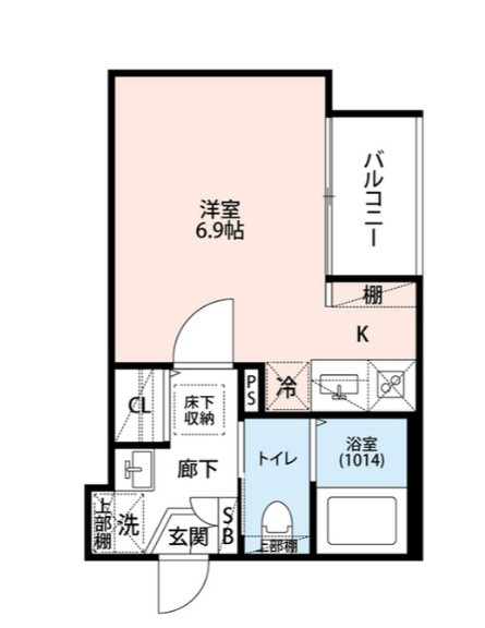 エクセラン東立石の間取り