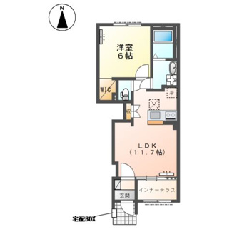 【間取り】 | (仮)スターテラスⅡ針ヶ谷町新築アパート