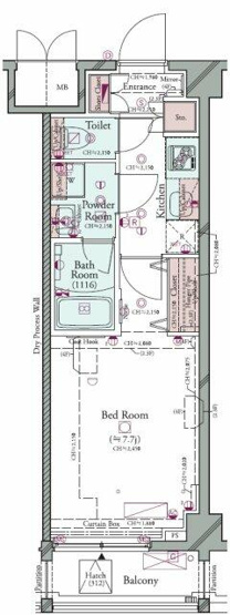 【間取り】 | プラシア蒲田　ＴＨＥ　ＧＲＡＮＤ　ＲＥＳＩＤＥＮＣＥ