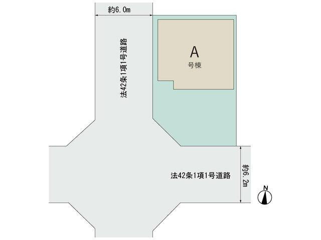 新築戸建て・仲介手数料無料）稲沢市小沢４丁目３２番　A号棟の区画図