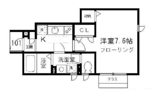 マリポーサ雑司が谷　A棟の間取り|間取りです。