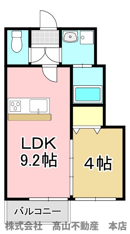 ラフォーレ名残ⅠCの間取り
