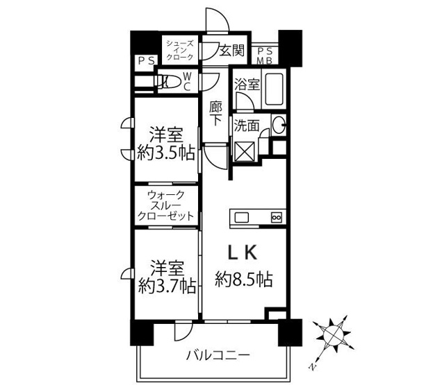 【間取り】 | クリオラベルヴィ横濱サウス