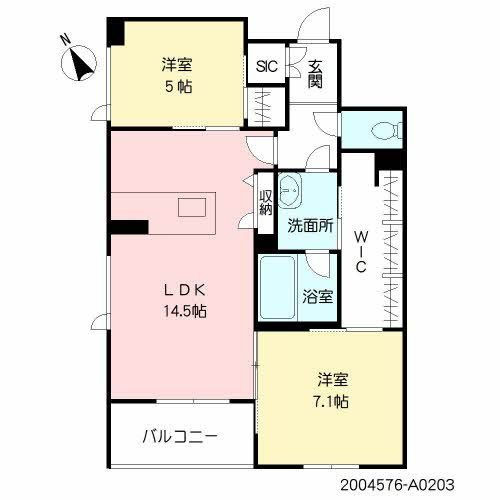 シャロームガーデン水前寺の間取り