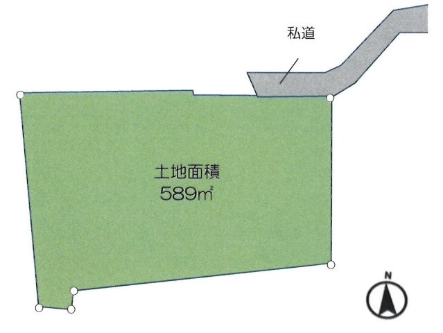 あきる野市小川　売地の土地図