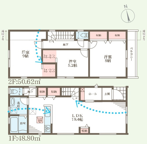 ◆堺市南区槇塚台　第7期　新築一戸建ての間取り|1号地