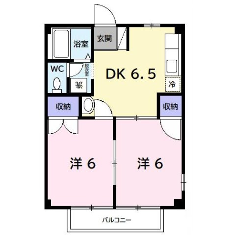 【間取り】 | グリーンヒルＢ