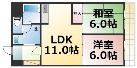【間取り】 | ピアー依奈　仲介手数料無料