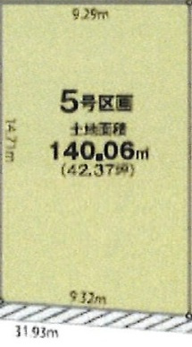 LiGNAGE NEX-G　あきる野市伊奈　01期　全6区画　5号区画の土地図