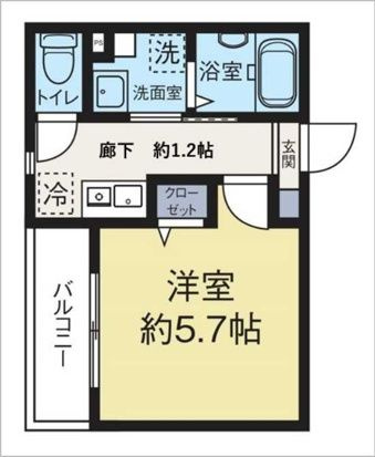 West　Crystalの間取り