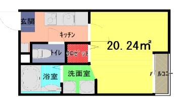 アンソレイユの間取り