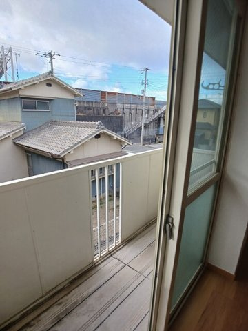 エスポワールドミールＡのバルコニー