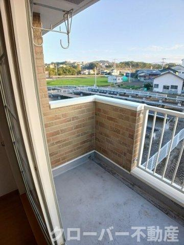 こむぎはいつ　Ｂのバルコニー