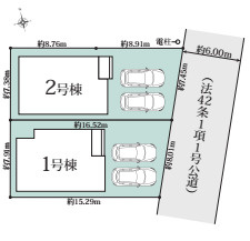 伊奈町西小針　4期　新築一戸建て　02の区画図|2号棟