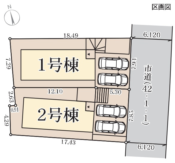 堺市南区槇塚台　第7期　新築一戸建ての区画図|全2区画
