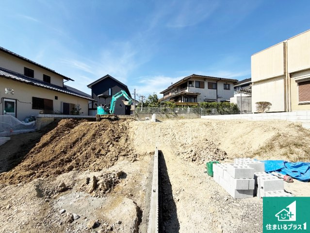 ◆堺市南区槇塚台　第7期　新築一戸建ての外観|建築中ですが現地を見ると分かる事もございますので、ぜひ一度現地をご覧ください。