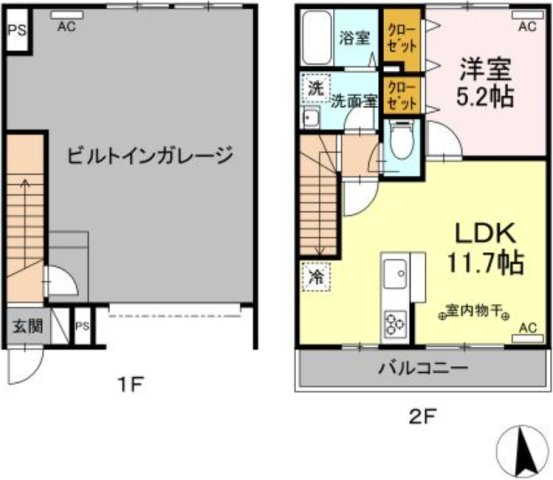 ピットイン大泉学園の間取り