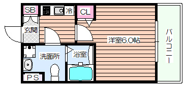 【間取り】 | グランパシフィック十三元今里