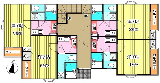 【間取り】 | ピュア吉塚八番館