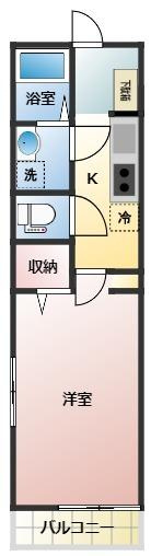 松戸市高塚新田のアパートの間取り