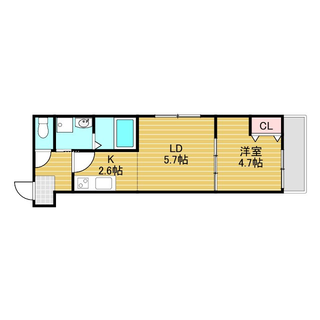 フジパレス北公園2番館の間取り