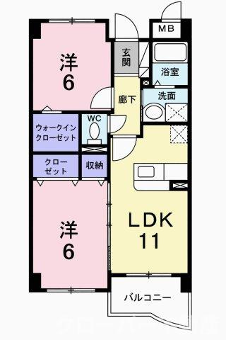 ハイツ・シンフォニーの間取り