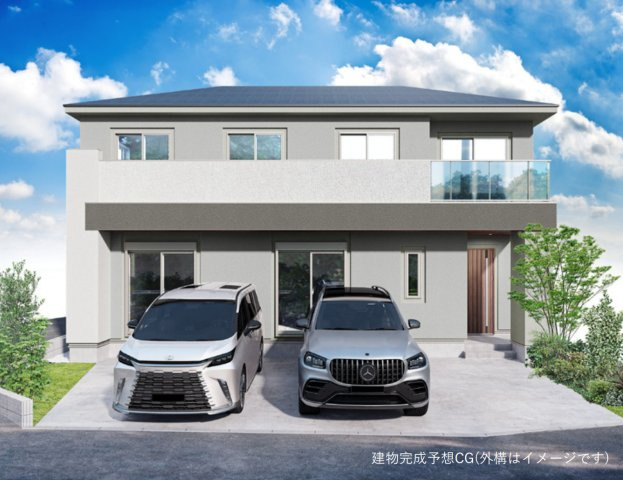 横浜市青葉区鴨志田町 新築戸建て【仲介手数料半額】カースペース2台