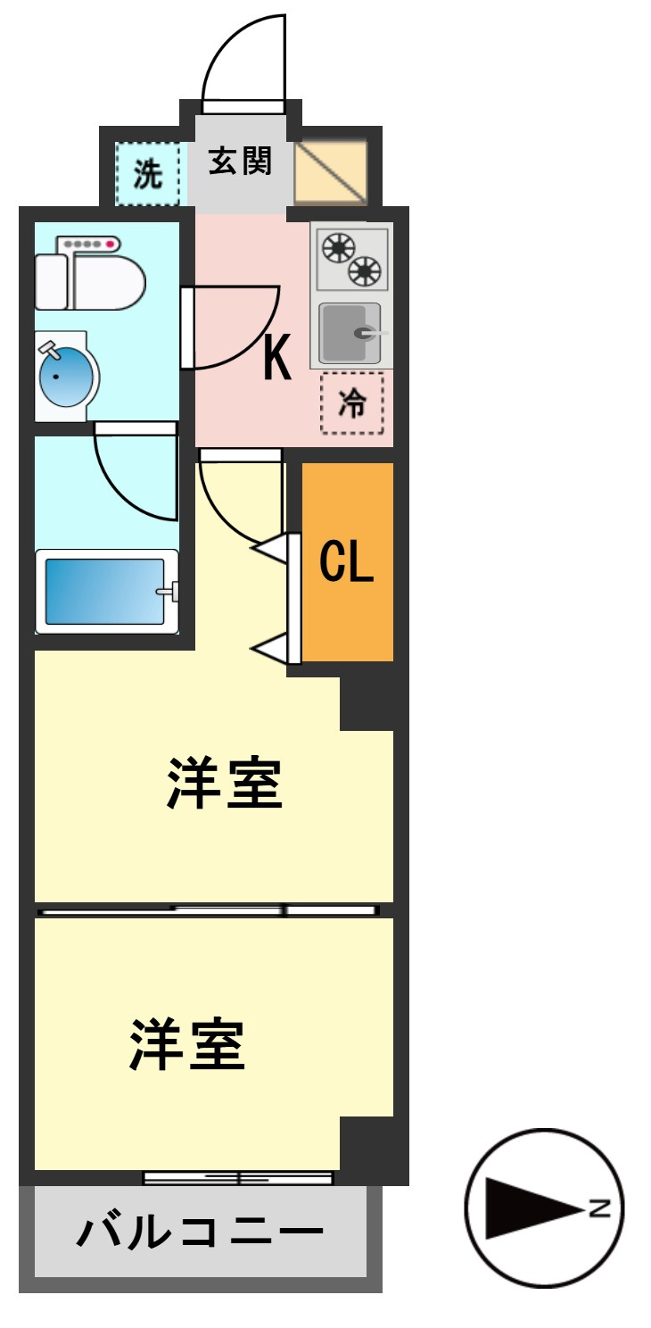 ラフィスタ亀有の間取り