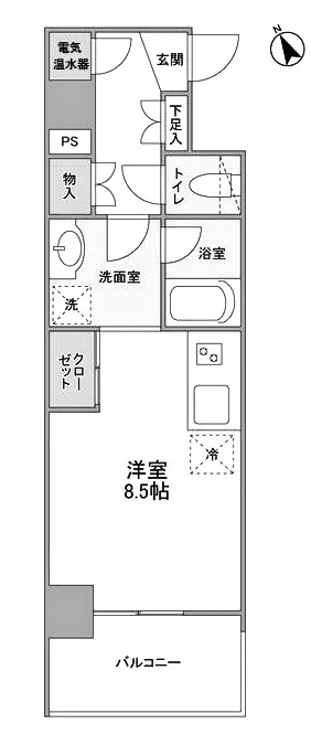 ルモーデセンター北の間取り