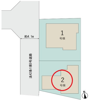 【区画図】 | 国分寺市日吉町４丁目　全２棟　2号棟　仲介手数料無料