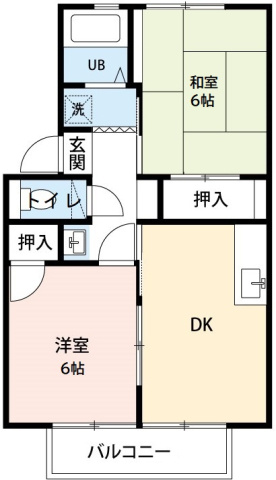 【間取り】 | アーバンライフ横落 A