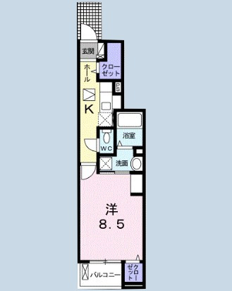トゥウィンクル　アーク　壱番館の間取り