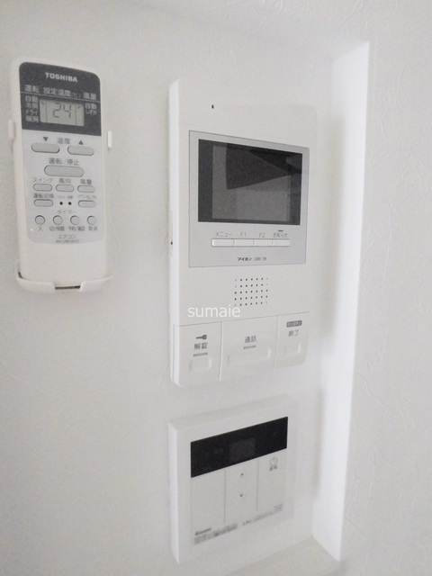 プランドール南小岩のセキュリティ|壁埋め込みＴＶモニター付インターホン。