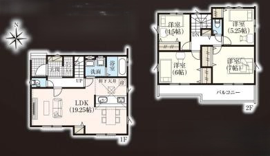 久喜市栗橋東9期　新築一戸建て　01　グラファーレの間取り|散らかりがちな玄関もスッキリ片付くSIC完備♪