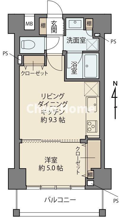 サンソフィア蔵前の間取り|9階部分・南向きにつきまして日当たり・通風・眺望良好。新規リノベーションマンション。安心のアフターサービス保証付きですのでご購入後も安心して暮らせます。