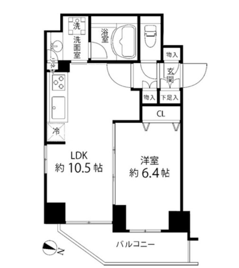 麻布十番レジデンスの間取り