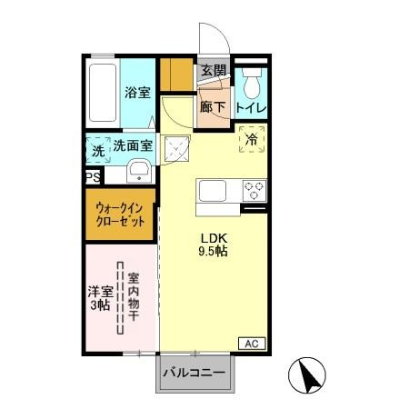 【間取り】 | プランドール輝 Ａ