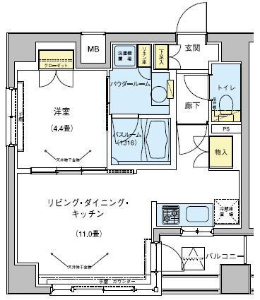 【間取り】 | ドゥーエ五反田
