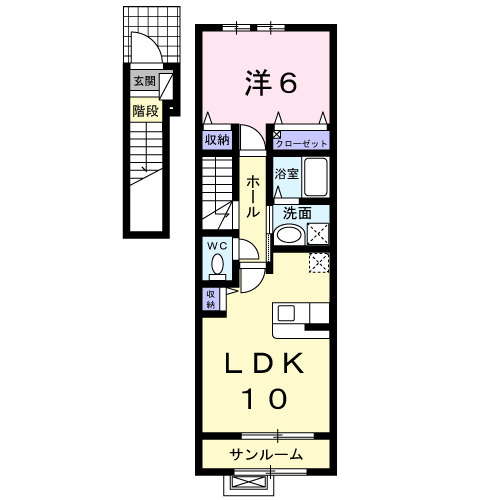 アルバ・カーサ　Ｂの間取り