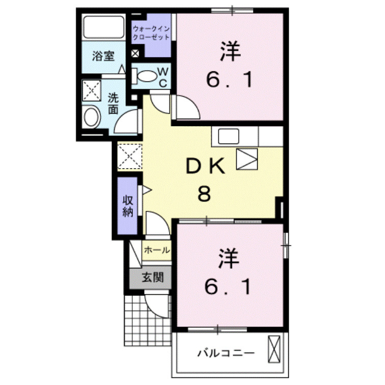 プリンセチアⅢの間取り