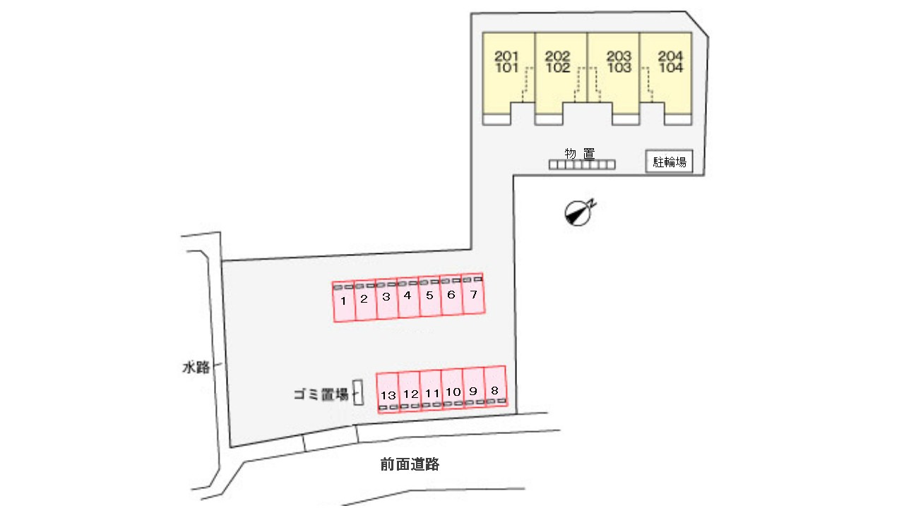 プリンセチアⅢの区画図