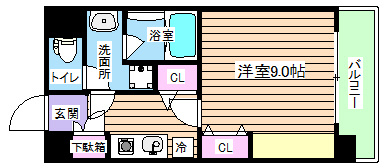 【間取り】 | アスール江坂