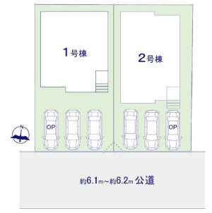 太宰府市青山３丁目の新築一戸建の区画図